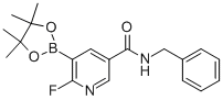 6-氟-n-(苯基甲基)-5-(4,4,5,5-四甲基-1,3,2-二噁硼烷-2-基)-3-吡啶羧酰胺结构式_1105664-74-1结构式