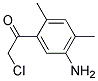 (9ci)-1-(5-氨基-2,4-二甲基苯基)-2-氯-乙酮结构式_110872-51-0结构式