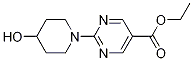 2-(4-羟基哌啶-1-基)嘧啶-5-羧酸乙酯结构式_1116339-70-8结构式