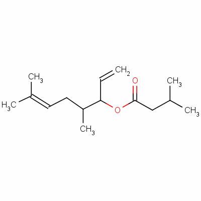 异戊酸芳樟酯结构式_1118-27-0结构式