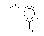 6-(甲基氨基)嘧啶-4-醇结构式_1122-67-4结构式