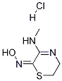 5,6-二氢-3-(甲基氨基)-2H-1,4-噻嗪-2-酮肟盐酸盐结构式_112233-23-5结构式