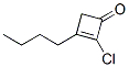2-Cyclobuten-1-one, 3-butyl-2-chloro- Structure