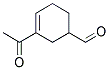 3-Cyclohexene-1-carboxaldehyde, 3-acetyl-(9ci) Structure