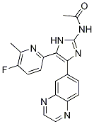 N-(5-(5-氟-6-甲基吡啶-2-基)-4-(喹噁啉-6-基)-1H-咪唑-2-基)乙酰胺结构式_1132610-45-7结构式