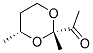顺式-(9ci)-1-(2,4-二甲基-1,3-二噁烷-2-基)-乙酮结构式_113630-92-5结构式