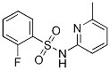 2-氟-N-(6-甲基-2-吡啶)苯磺酰胺结构式_1136813-84-7结构式