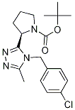(R)-2-(4-(4-氯苄基)-5-甲基-4H-1,2,4-噻唑-3-基)吡咯烷-1-羧酸叔丁酯结构式_1140495-89-1结构式