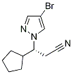 (R)-3-(4-溴-1H-吡唑-1-基)-3-环戊基丙腈结构式_1146629-83-5结构式