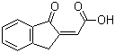 2-(1,3-二氢-1-氧代-2H-茚-2-基)乙酸结构式_114915-75-2结构式