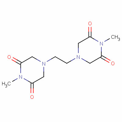 2,6-哌嗪二酮,4,4-(1,2-乙烷二基)双[1-甲基-结构式_1155-54-0结构式