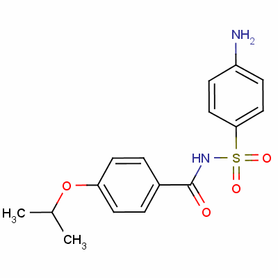 n-[(4-氨基苯基)磺酰基]-4-(1-甲基乙氧基)-苯甲酰胺结构式_116-42-7结构式