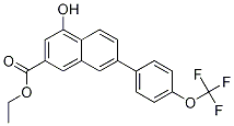 4-羟基-7-[4-(三氟甲氧基)苯基]-2-萘羧酸乙酯结构式_1160270-44-9结构式