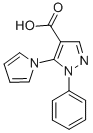 1-苯基-5-(1H-吡咯-1-基)-1H-吡唑-4-羧酸结构式_116834-08-3结构式