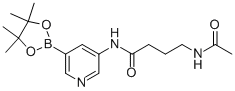4-乙酰基氨基-n-[5-(4,4,5,5-四甲基-[1,3,2]二噁硼烷-2-基)吡啶-3-基]丁酰胺结构式_1171891-25-0结构式