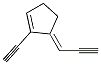 Cyclopentene, 1-ethynyl-5-(2-propynylidene)-(9ci) Structure