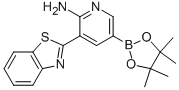 3-(2-苯并噻唑)-5-(4,4,5,5-四甲基-1,3,2-二噁硼烷-2-基)-2-吡啶胺结构式_1175274-83-5结构式