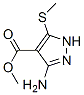 (9ci)-3-氨基-5-(甲基硫代)-1H-吡唑-4-羧酸甲酯结构式_117717-02-9结构式