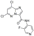 6,8-二氯-n-(3-氟吡啶-4-基)咪唑并[1,2-b]吡嗪-3-羧酰胺结构式_1177415-97-2结构式