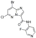 8-溴-6-氯-n-(3-氟吡啶-4-基)咪唑并[1,2-b]吡嗪-3-羧酰胺结构式_1177415-98-3结构式
