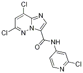6,8-二氯-n-(2-氯吡啶-4-基)咪唑并[1,2-b]吡嗪-3-羧酰胺结构式_1177416-21-5结构式