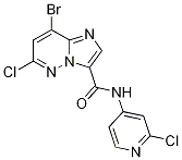 8-溴-6-氯-n-(2-氯吡啶-4-基)咪唑并[1,2-b]吡嗪-3-羧酰胺结构式_1177416-22-6结构式