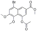 4-(乙酰基氧基)-8-溴-5,6-二甲氧基-2-萘羧酸甲酯结构式_1178511-91-5结构式