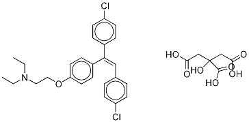 去氯-4,4’-二氯氯米芬柠檬酸盐结构式_117884-83-0结构式