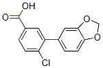3-(苯并[d][1,3]二氧代l-5-基)-4-氯苯甲酸结构式_1181596-03-1结构式