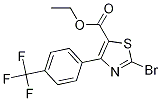 2-溴-4-(4-(三氟甲基)苯基)噻唑-5-羧酸乙酯结构式_1188153-49-2结构式