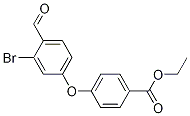4-(3-溴-4-甲酰基苯氧基)苯甲酸乙酯结构式_1196474-68-6结构式