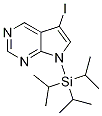 5-碘-7-(三异丙基甲硅烷基)-7H-吡咯并[2,3-d]嘧啶结构式_1196662-06-2结构式