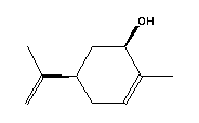 (1R,5R)-2-甲基-5-丙-1-烯-2-基环己-2-烯-1-醇结构式_1197-06-4结构式