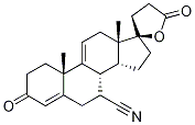 (17alpha)-7-氰基-17-羟基-3-氧代-孕甾-4,9(11)-二烯-21-羧酸gamma-内酯结构式_1197900-95-0结构式