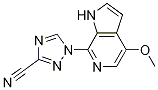 1-(4-甲氧基-1H-吡咯并[2,3-c]吡啶-7-基)-1H-1,2,4-噻唑-3-甲腈结构式_1202644-97-0结构式