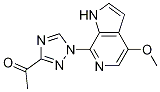 1-(1-(4-甲氧基-1H-吡咯并[2,3-c]吡啶-7-基)-1H-1,2,4-噻唑-3-基)乙酮结构式_1202645-02-0结构式
