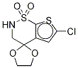 6-氯-2,3-二氢-螺[1,3-二氧戊环-2,4-[4H]噻吩并[3,2-e][1,2]噻嗪] 1,1-二氧化物结构式_1206597-10-5结构式