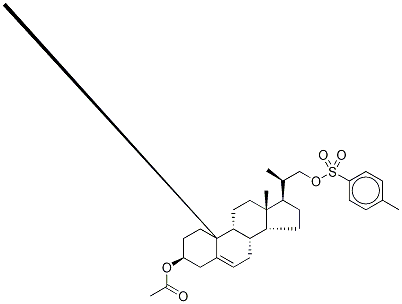 (3β,20s)-20-甲基--5-孕烯-3,21-二醇 3-乙酸酯 21-甲苯磺酰结构式_120664-97-3结构式