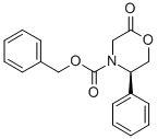 (5R)-3,4,5,6-四氢-5-苯基-n-(苄氧基羰基)-4(h)-1,4-噁嗪-2-酮结构式_121269-46-3结构式