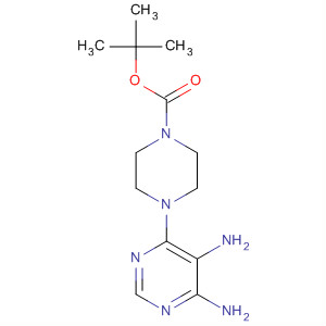4-(5,6-二氨基嘧啶-4-基)哌嗪-1-羧酸叔丁酯结构式_121370-62-5结构式