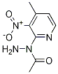 N-(4-甲基-3-硝基吡啶-2-基)乙酰肼结构式_1215205-33-6结构式