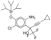 2-氨基-5-氯-α-(环丙基-d4-乙炔)-4-异丙基甲硅烷基氧基-α-(三氟甲基)苯甲醇结构式_1216572-03-0结构式