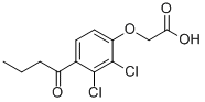 2-[2,3-二氯-4-(1-氧代丁基)苯氧基]乙酸结构式_1217-67-0结构式