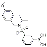 3-(N-异丙基-N-(4-甲氧基苄基)磺酰基)苯硼酸结构式_1217501-23-9结构式