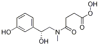 2R,S-羟基-4[[(2R)-2-羟基-2-(3-羟基苯基)乙基]甲基氨基]-4-氧代-丁酸结构式_1217525-08-0结构式