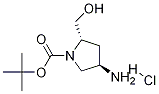 (2S,4R)-1-BOC-2-羟基甲基-4-氨基吡咯烷盐酸盐结构式_1217657-92-5结构式