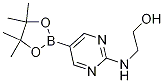 2-(2-羟基乙基氨基)嘧啶-5-硼酸频那醇酯结构式_1218789-34-4结构式