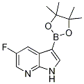 5-氟-3-(4,4,5,5-四甲基-1,3,2-二噁硼烷-2-基)-1H-吡咯并[2,3-b]吡啶结构式_1222533-84-7结构式