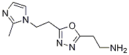 2-{5-[2-(2-甲基-咪唑-1-基)-乙基]-[1,3,4]噁二唑-2-基}-乙胺结构式_1223748-26-2结构式