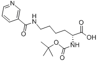 N2-[(1,1-二甲基乙氧基)羰基]-N6-(3-吡啶基羰基)-D-赖氨酸结构式_122546-52-5结构式